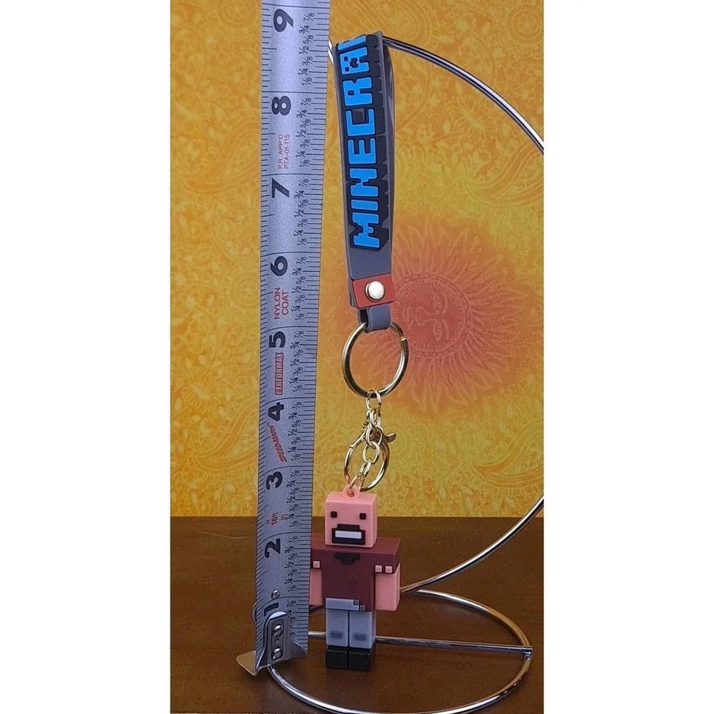 Minecraft Technoblade‎ Style 3D PVC Keychain Backpack Wristlet